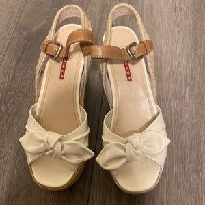 Prada wedge sandals